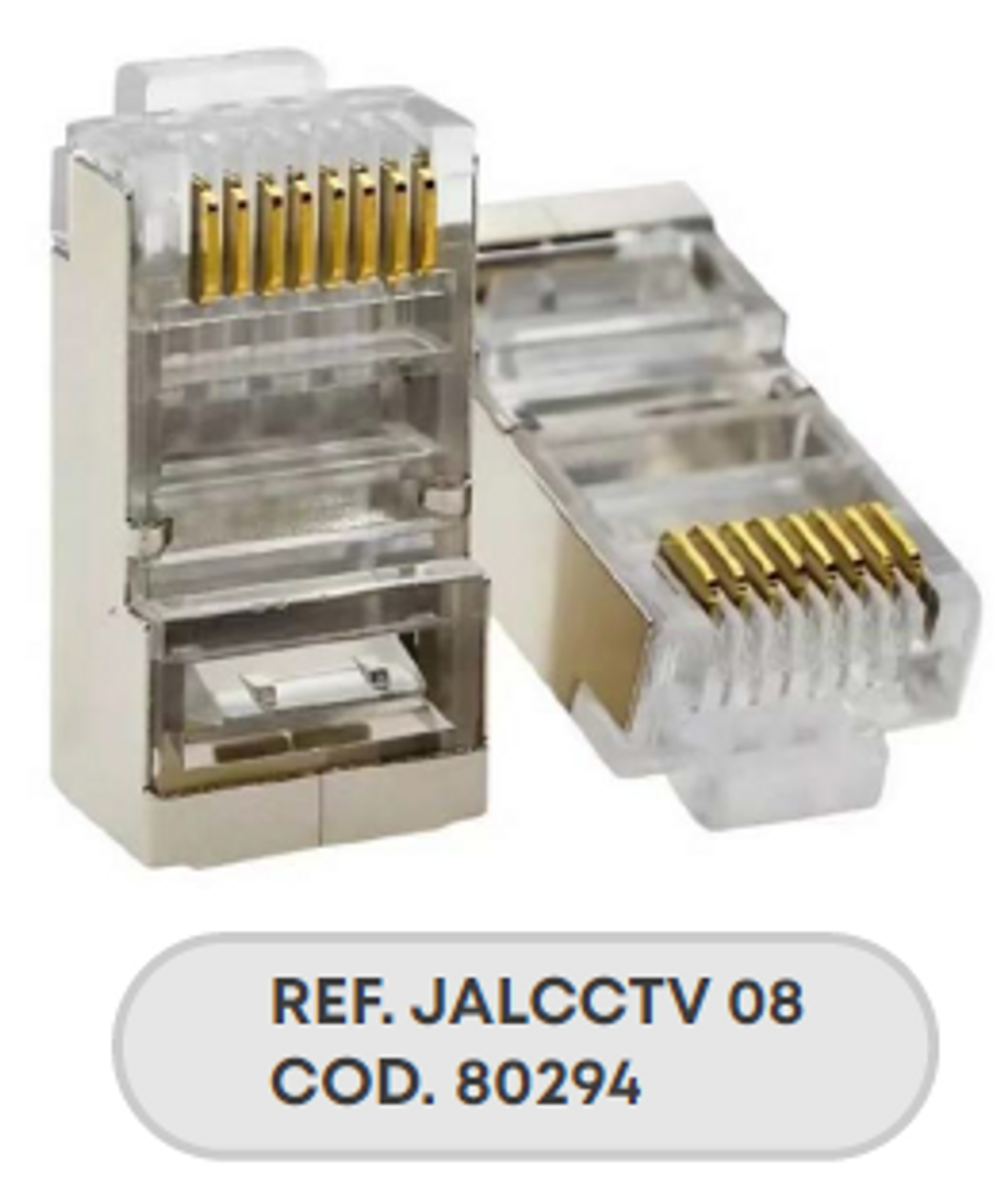 CONECTOR RJ45 METÁLICO CAT 6E