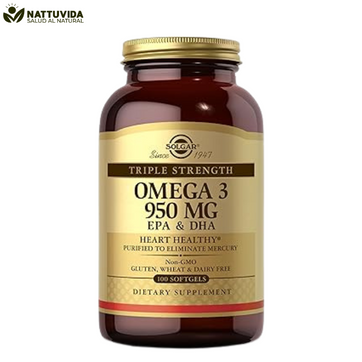 Omega 3 950ng 100 softgels  Solgar  - imagen 1