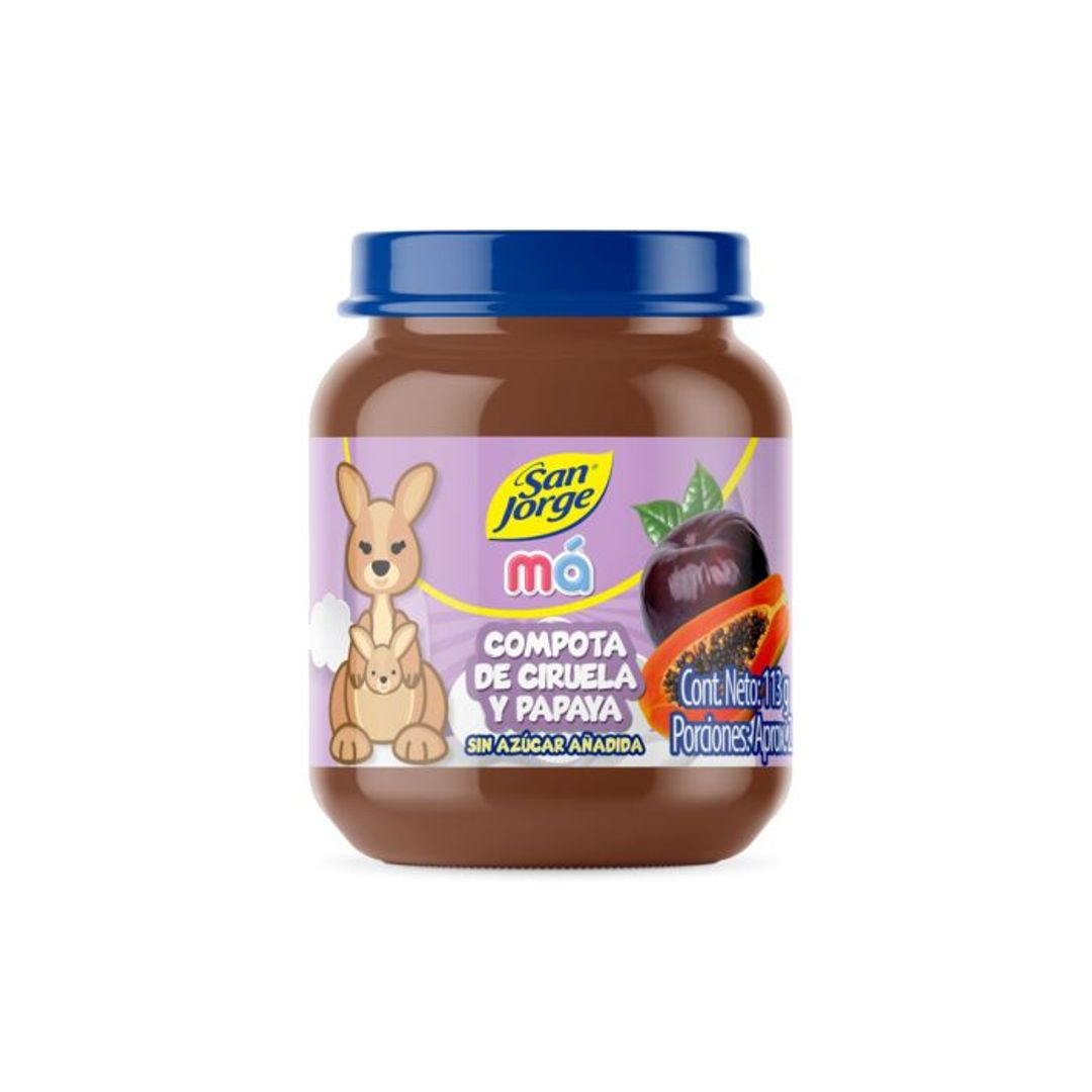 COMPOTA CIRUELA Y PAPAYA SAN JORGE*113G
