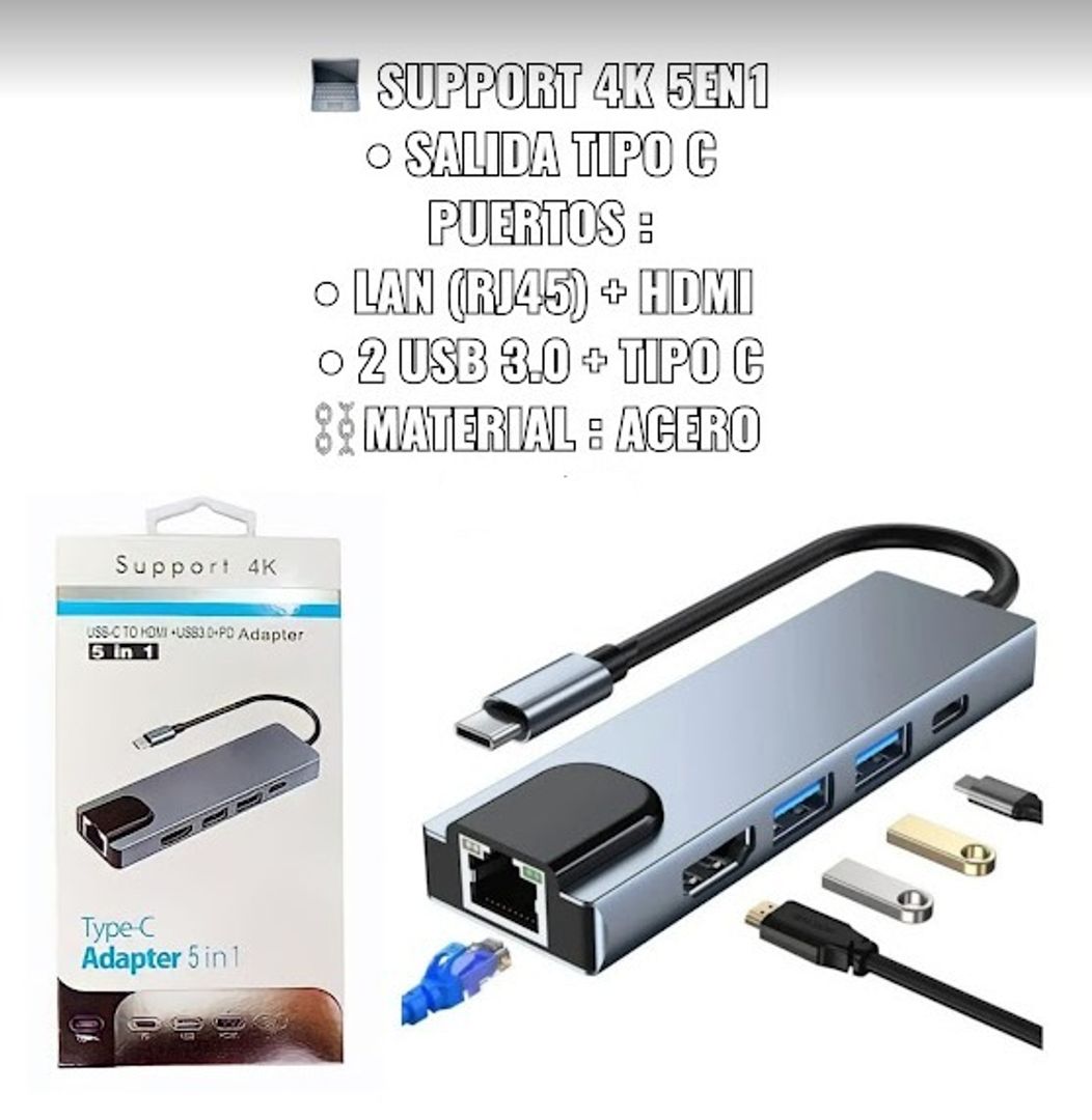 SUPPORT ADAPTADOR 5 EN 1