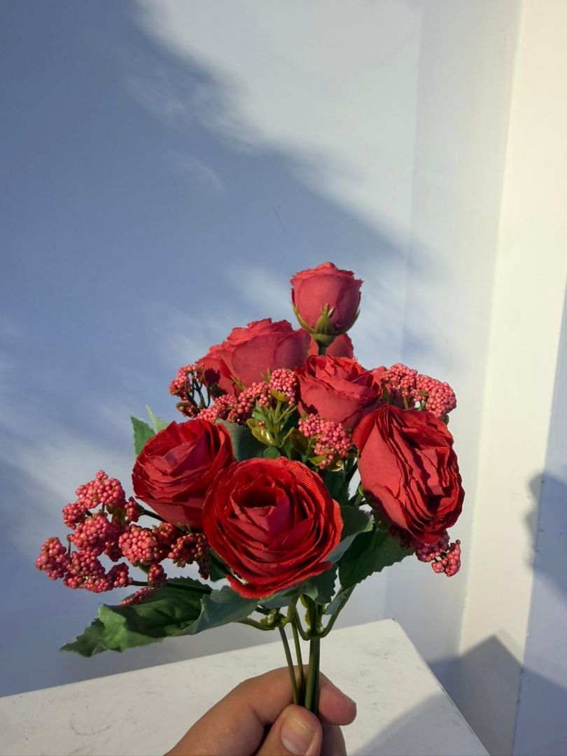 MINI ROSA ROJA X 5