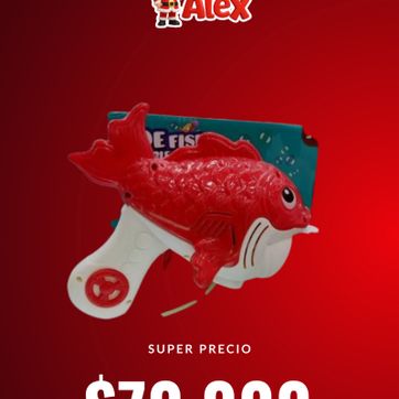 Imagen del producto  Pistola Lanza Burbujas "Pez Táctico"