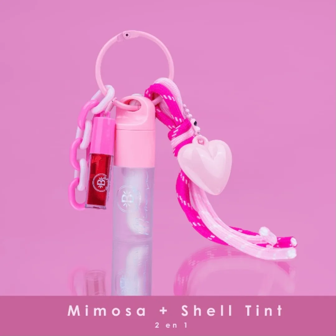 LLAVERO BLOOMSHELL DÚO MIMOSA + MINI SHELL TINT 