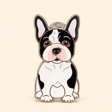 PIN BULLDOG FRANCES BLANCO NEGRO - imagen 1