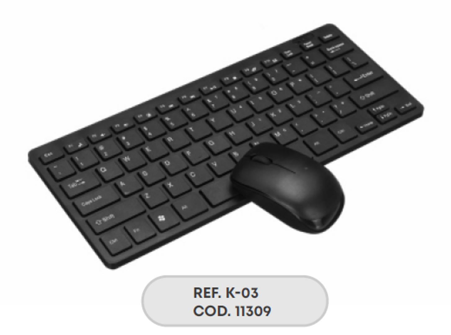 COMBO TECLADO MOUSE SLIM NEGRO