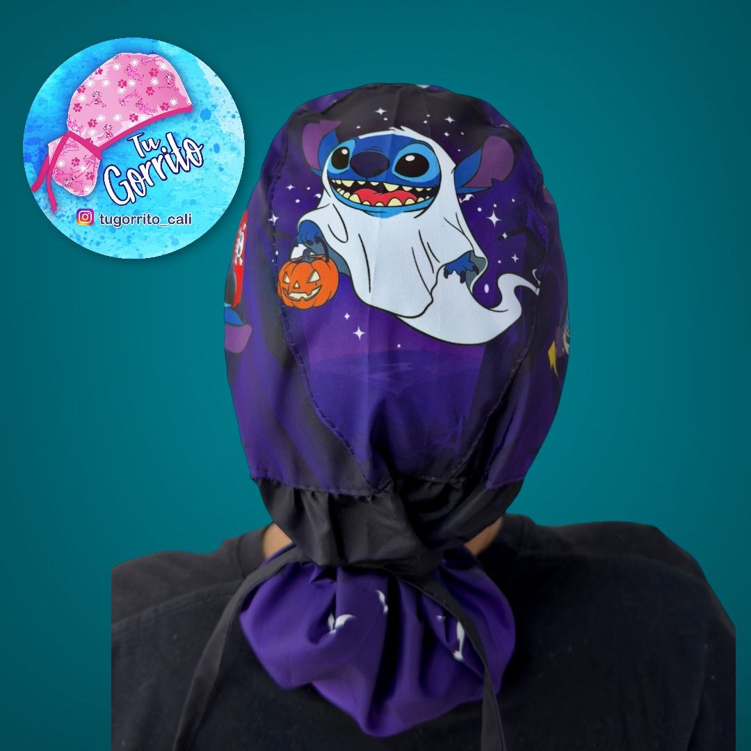 Stitch Halloween noche morada 