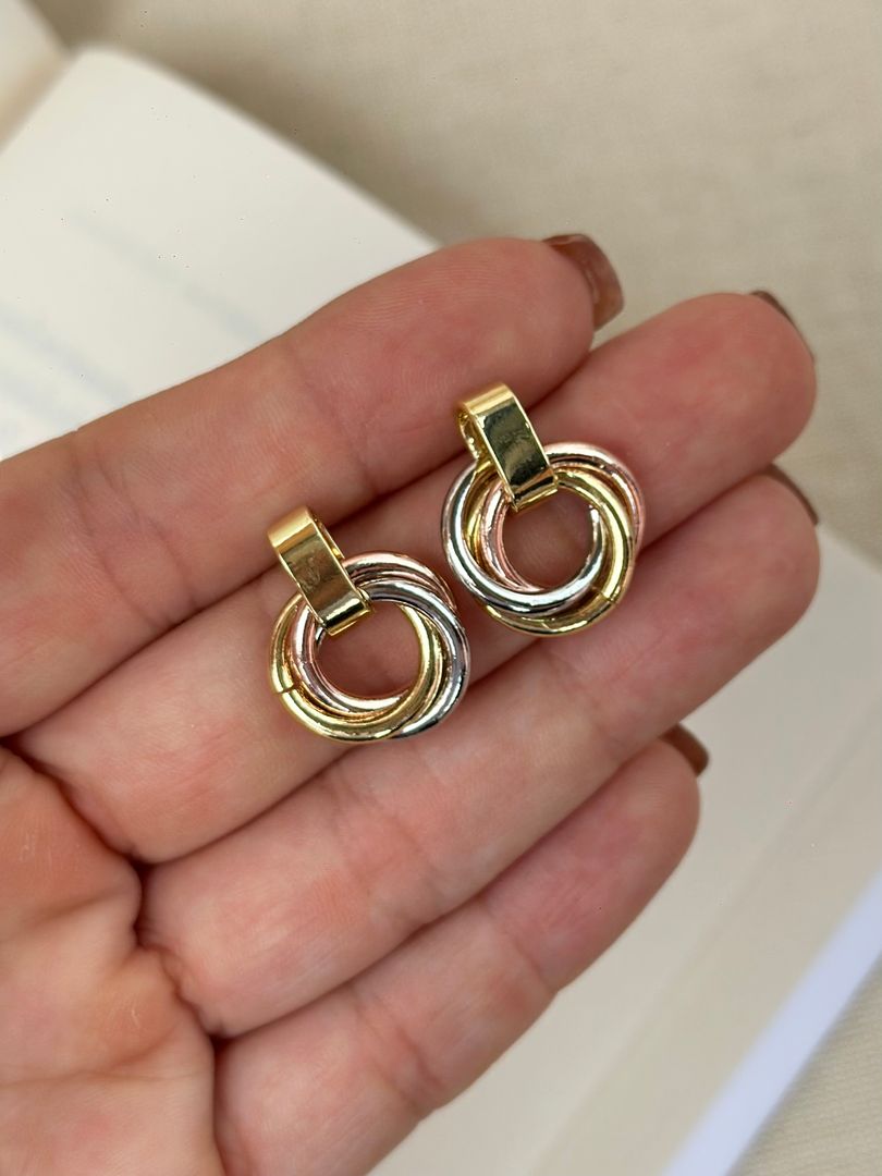 Arete círculo tres oros 