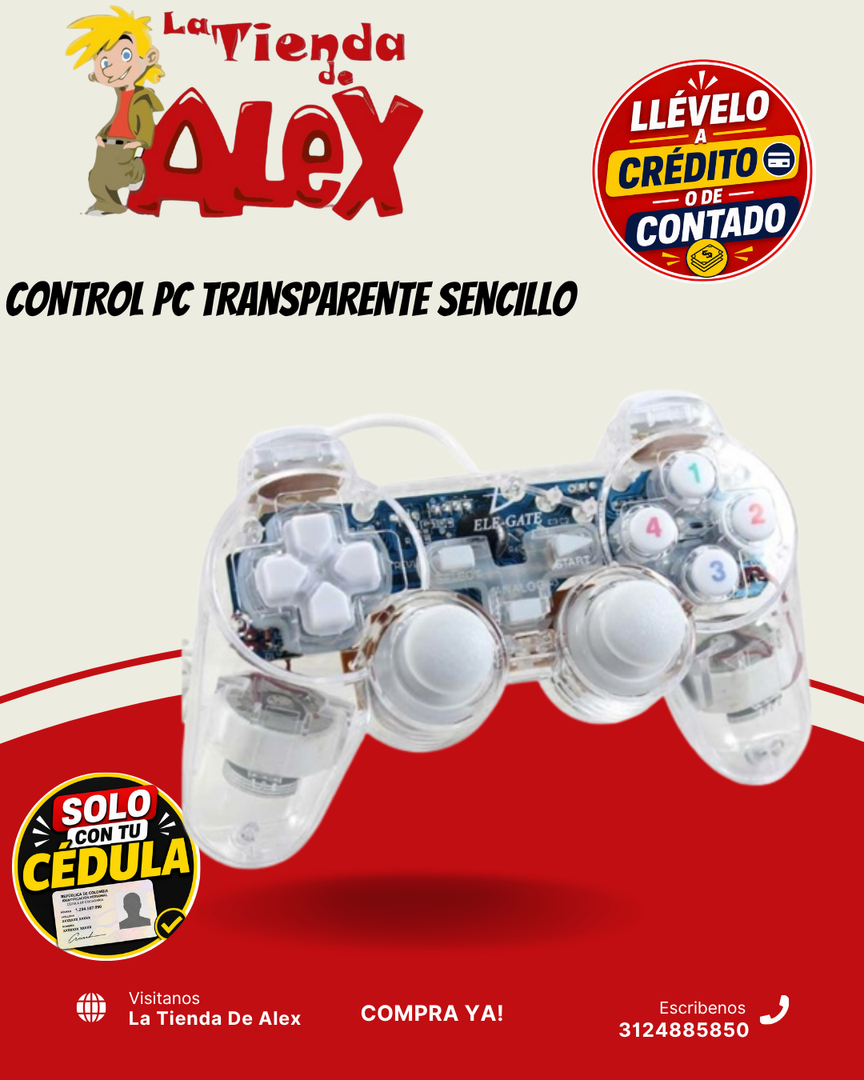 CONTROL PC TRANSPARENTE SENCILLO