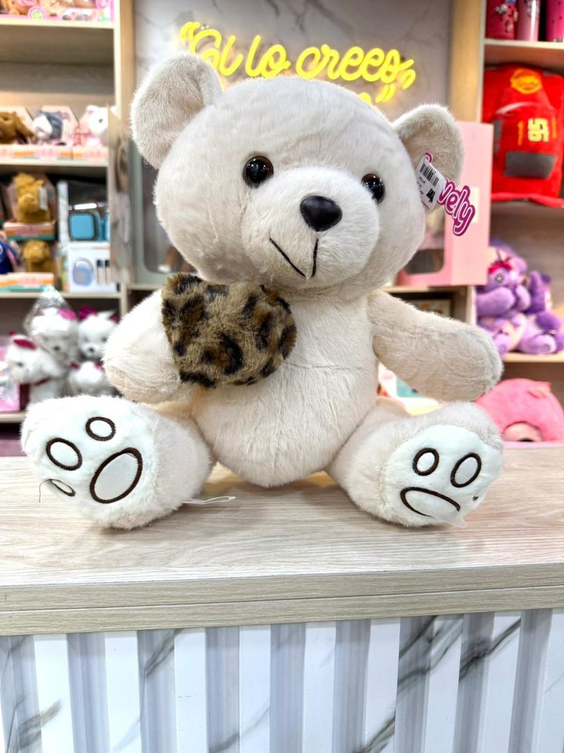 OSO CORAZON ANIMAL PRINT 30cm 