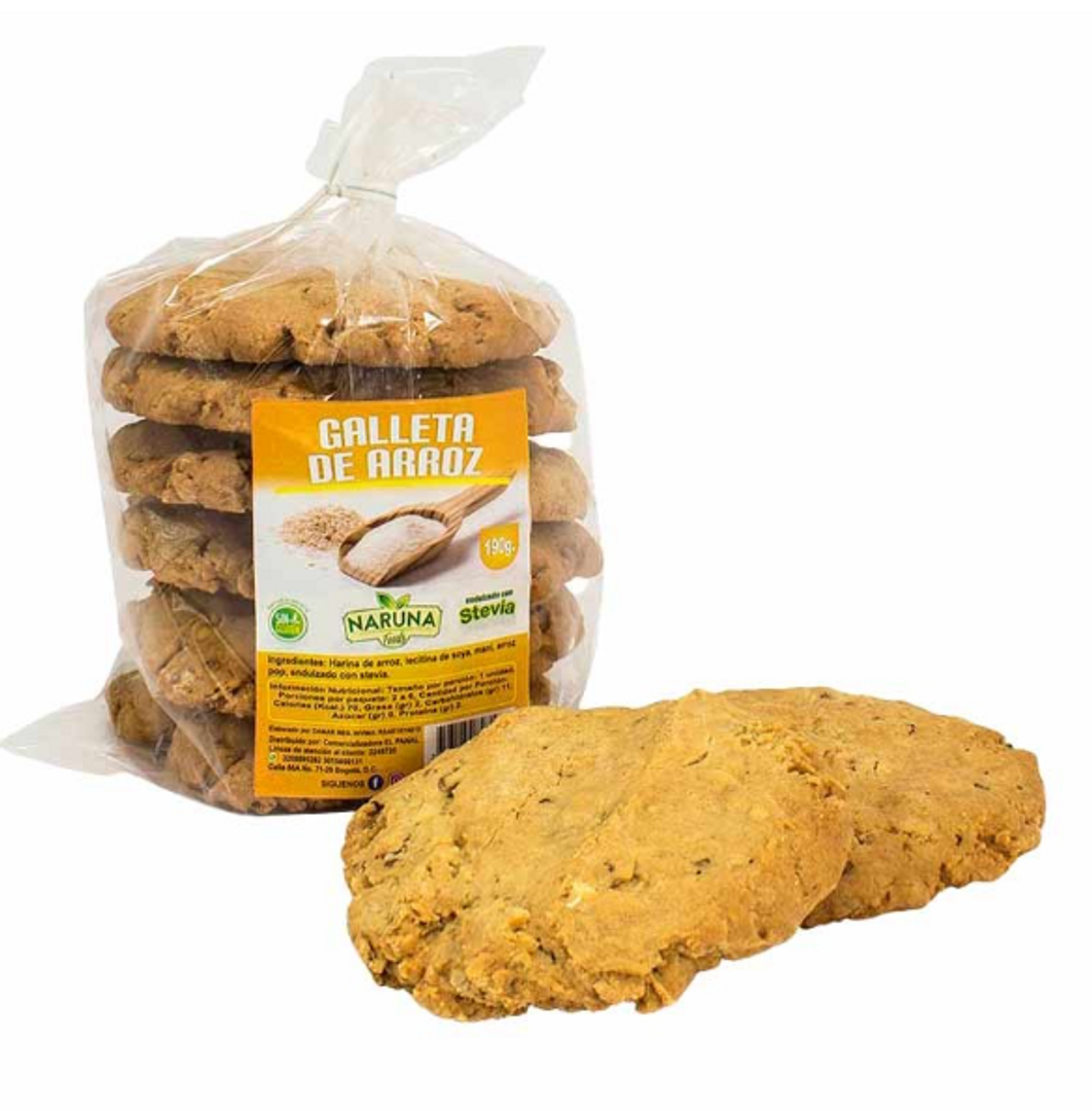 GALLETA DE ARROZ X 6 UND NARUNA