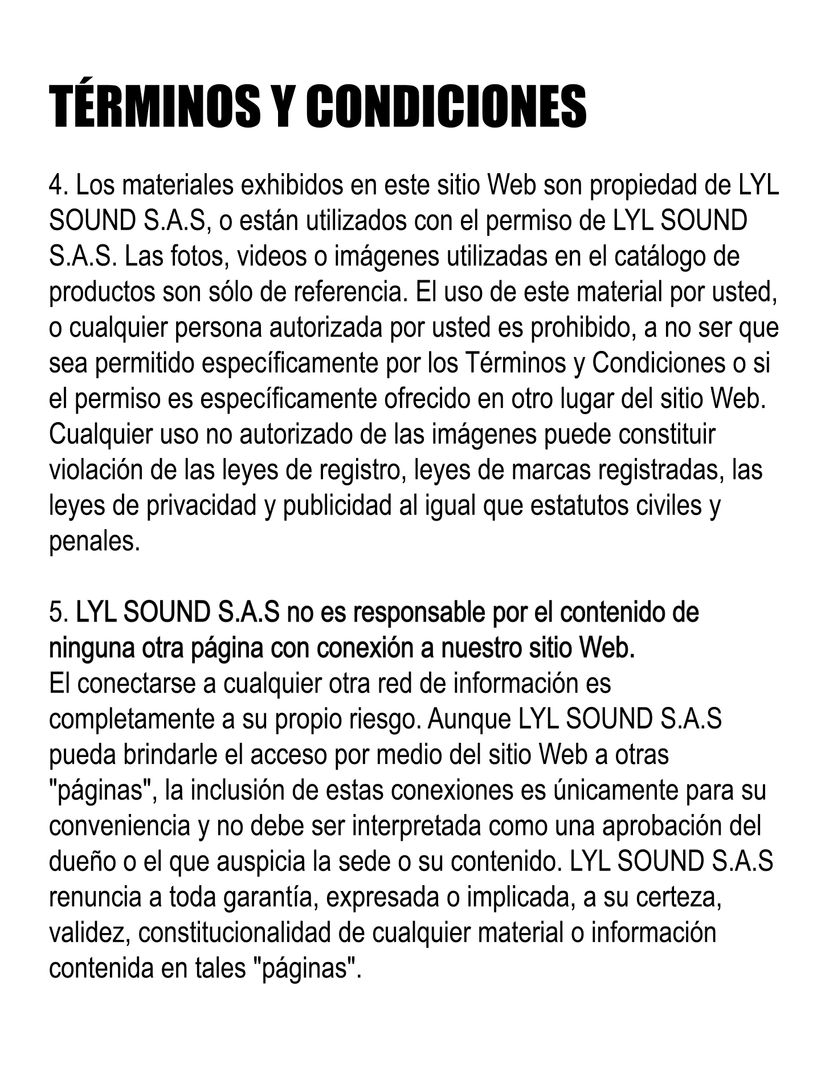 TERMINOS Y CONDICIONES