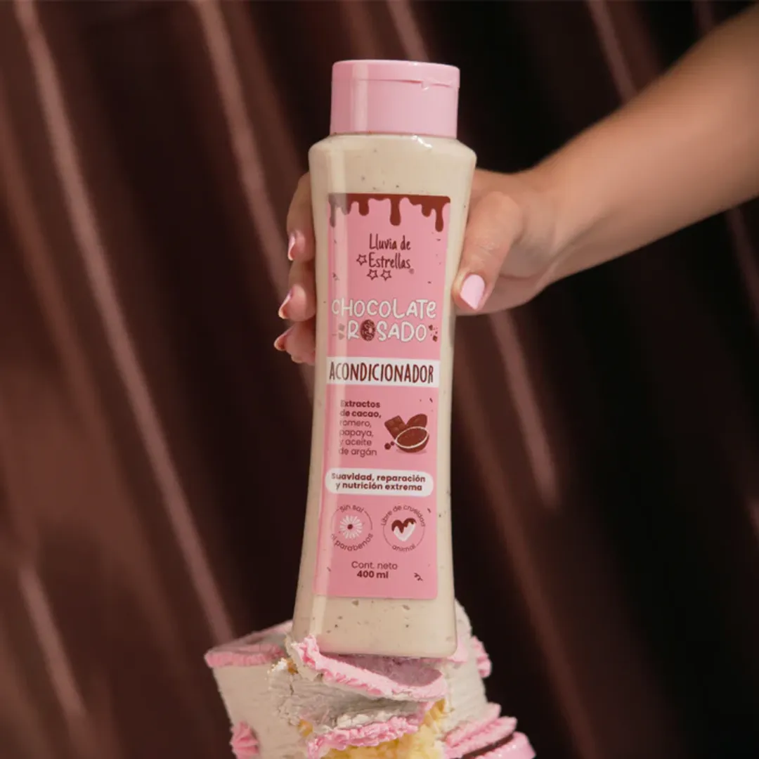 ACONDICIONADOR CHOCOLATE ROSADO LLUVIA DE ESTRELLAS