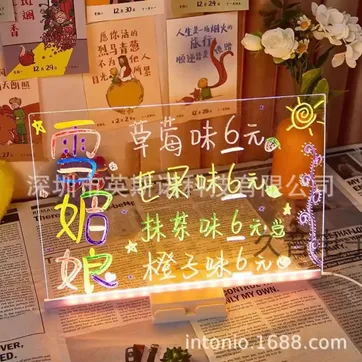Tablero en  acrílico con luz LED - imagen 1