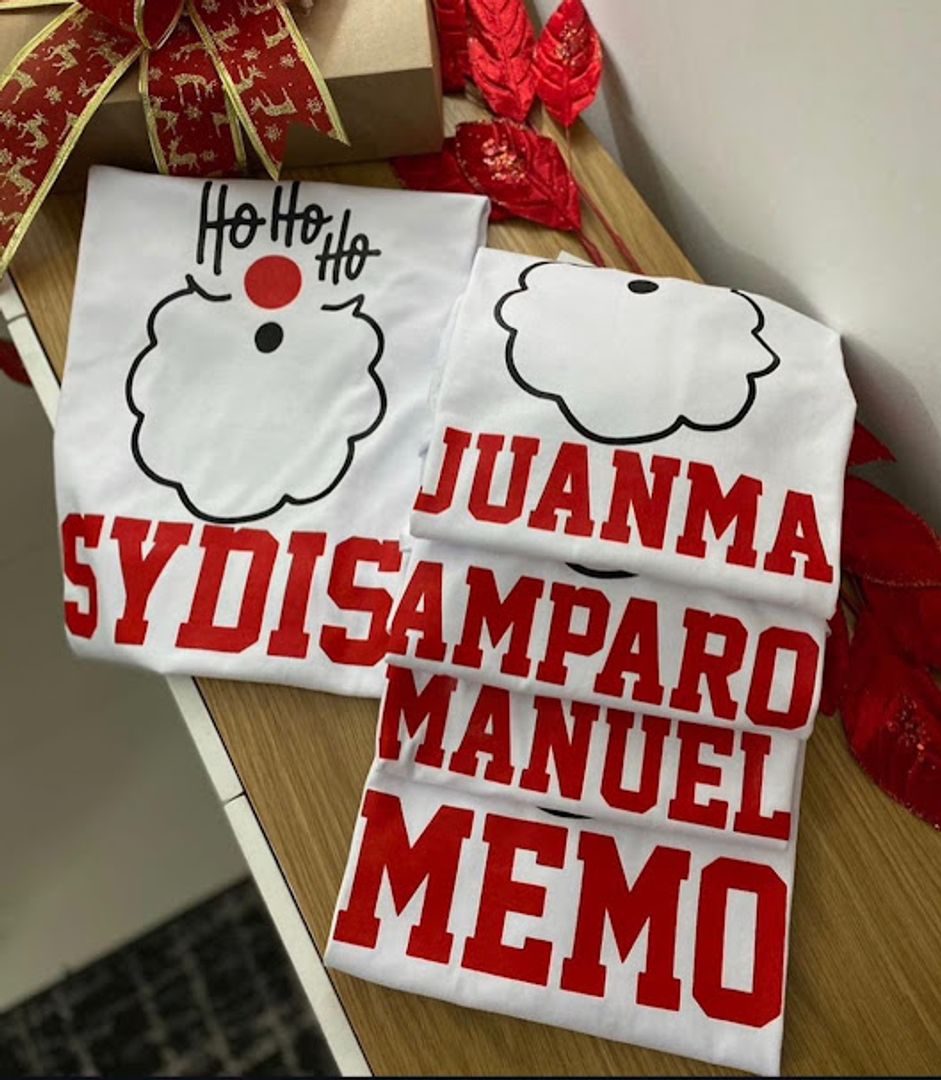 CAMISETAS NAVIDEÑAS FAMILIA 