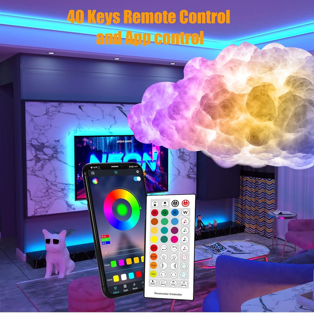 NUBE RGB DECORATIVA PARA ALCOBA
