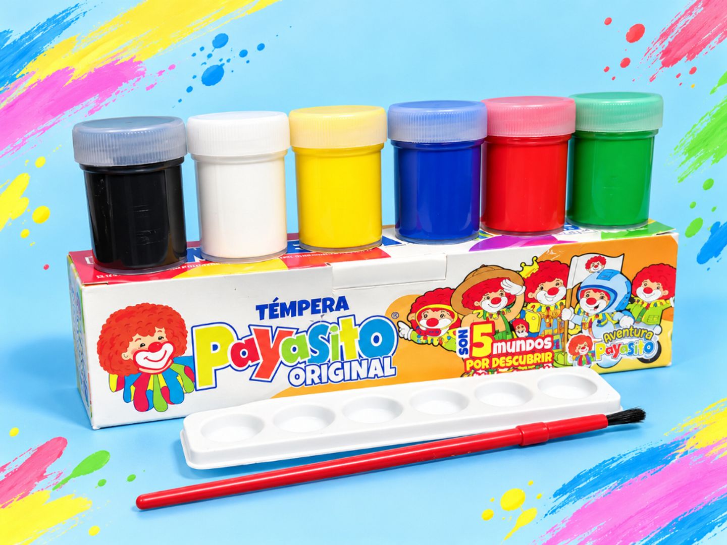 Témpera payasito x6 colores 