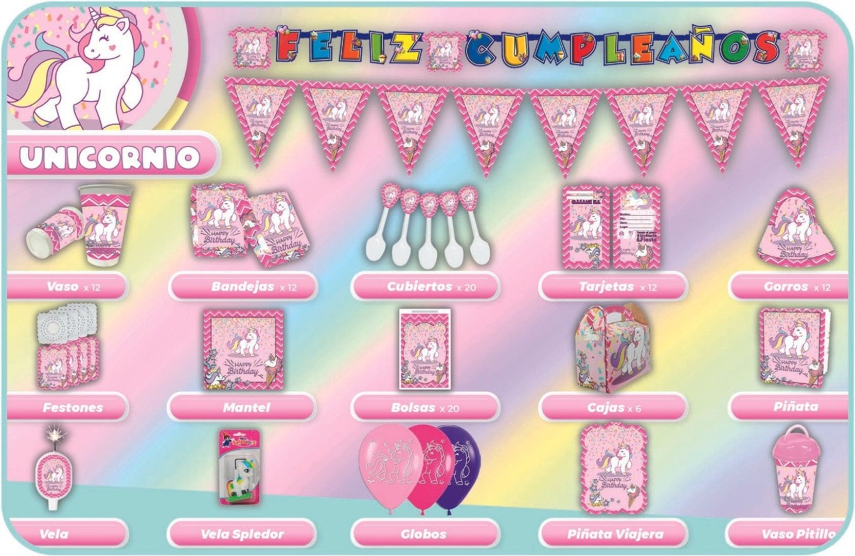 DECORACIÓN UNICORNIO