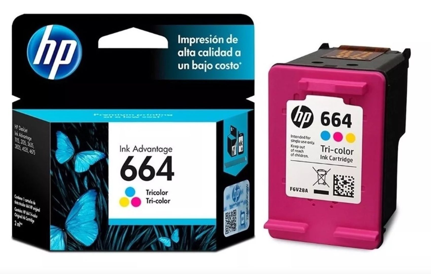 Cartucho HP 664 Color