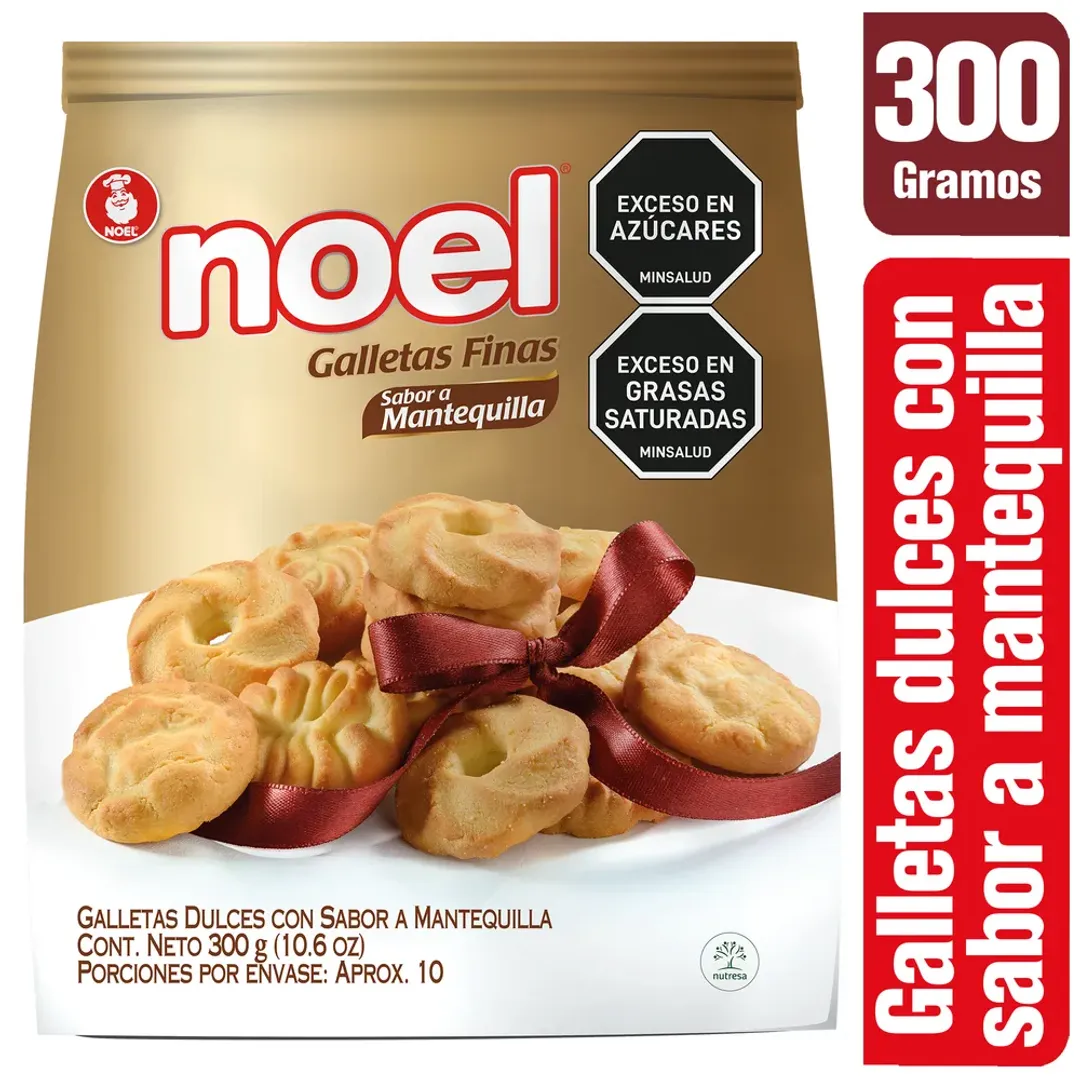 GALLETAS FINAS MANTEQUILLA NOEL*300G