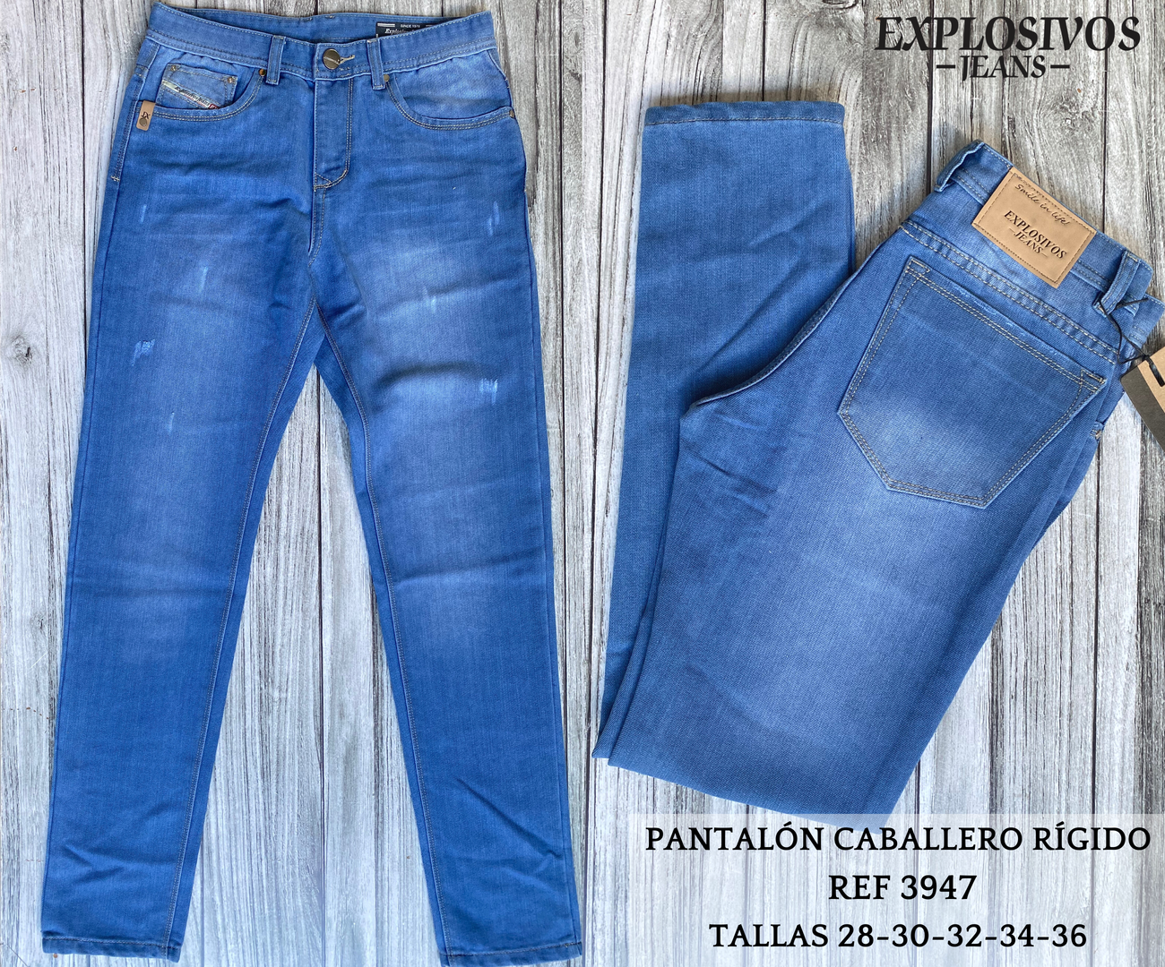 PANTALON CABALLERO JEAN STRETCH