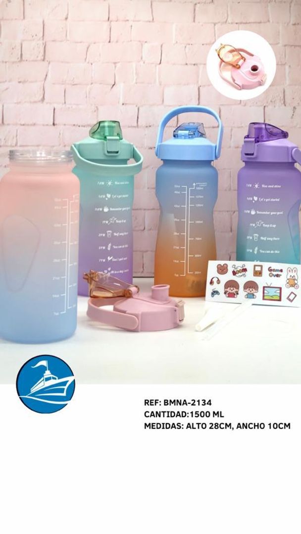 TERMO 1500ML PASTEL MULTICOLOR BMNA-2134 