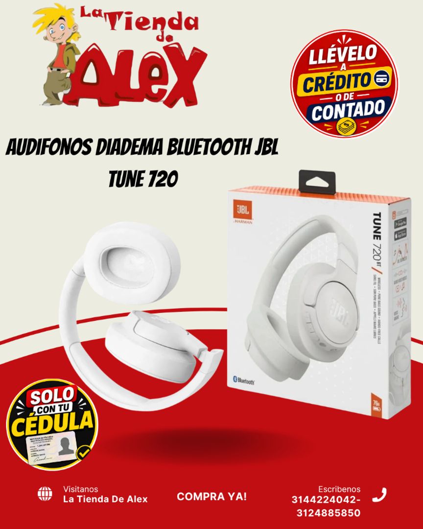 Audifonos Diadema Bluetooth JBL  Tune 720