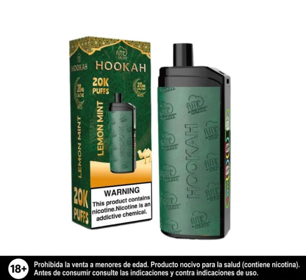 Fume Hookah Lemon Mint 2% Nic 20.000 Puffs