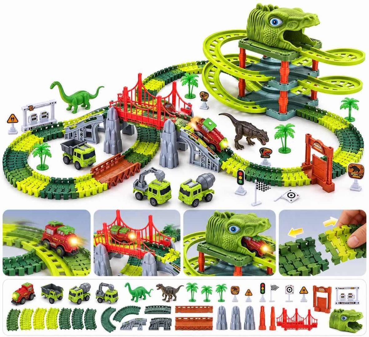 PISTA DINOSAURIO 217 PCS