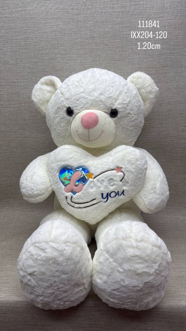 OSO PATAS LARGAS CORAZON BRILLANTE 1.20 CM