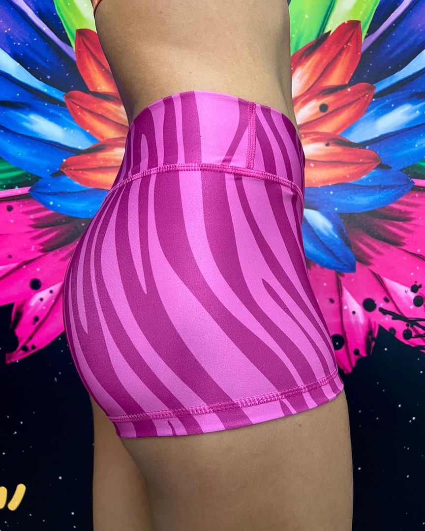 BOOTY SHORT PRINT ZEBRA ROSA