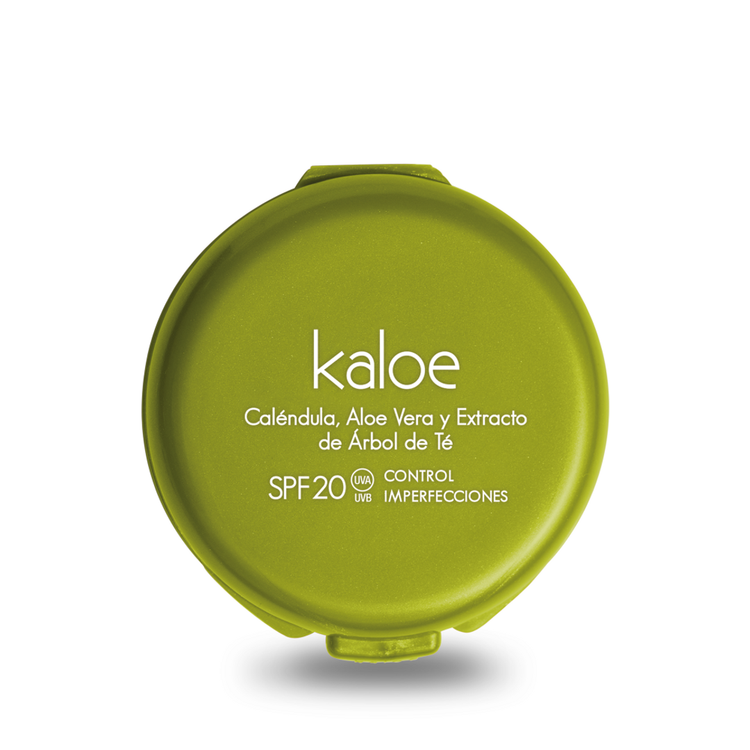 KALOE POLVO COMPACTO CONTROL IMPERFECCIONES SANDALO 15GR