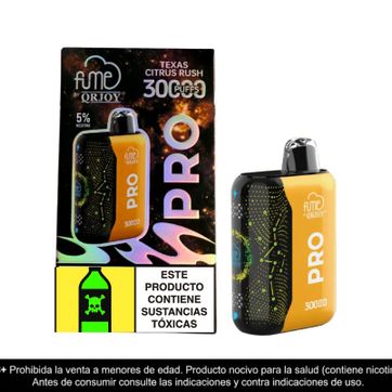 Imagen del producto Fume Pro Texas Citrus Rush 30.000 Puffs