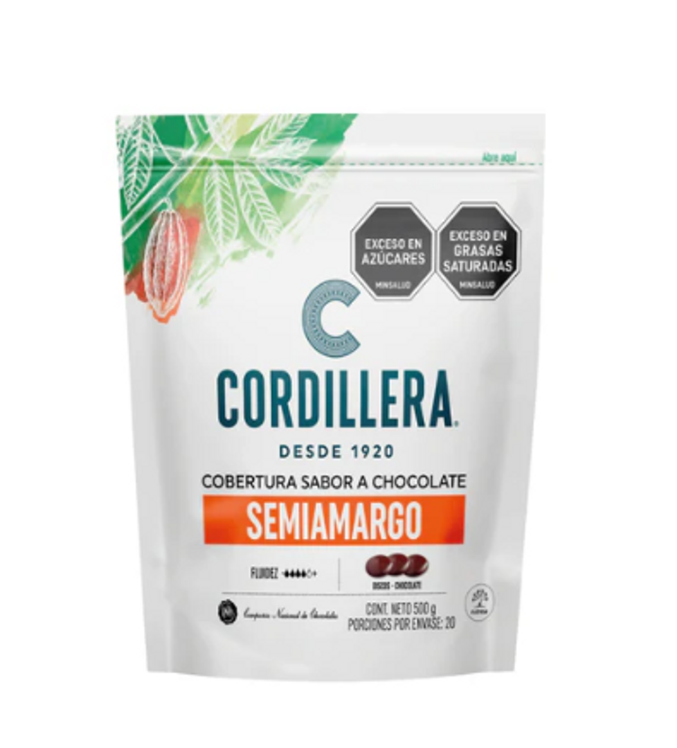COBERTURA CORDILLERA SEMIAMARGO*500G