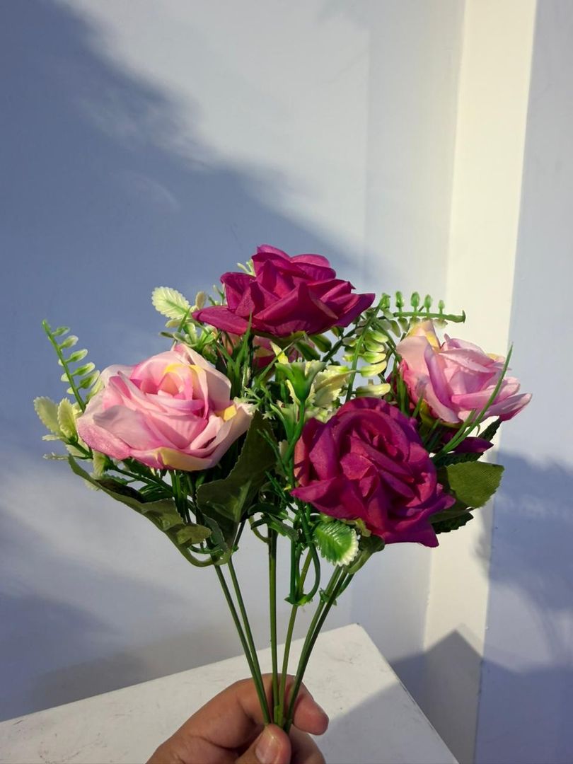 ROSA COMBINADA X 7 MORADO LILA