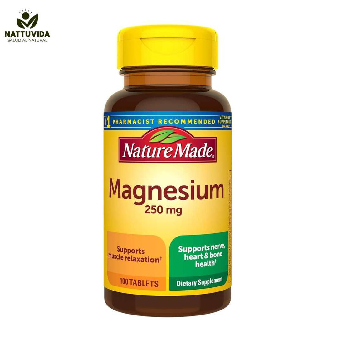 Magnesio. Óxido de Magnesio de 250 mg, 100 unidades