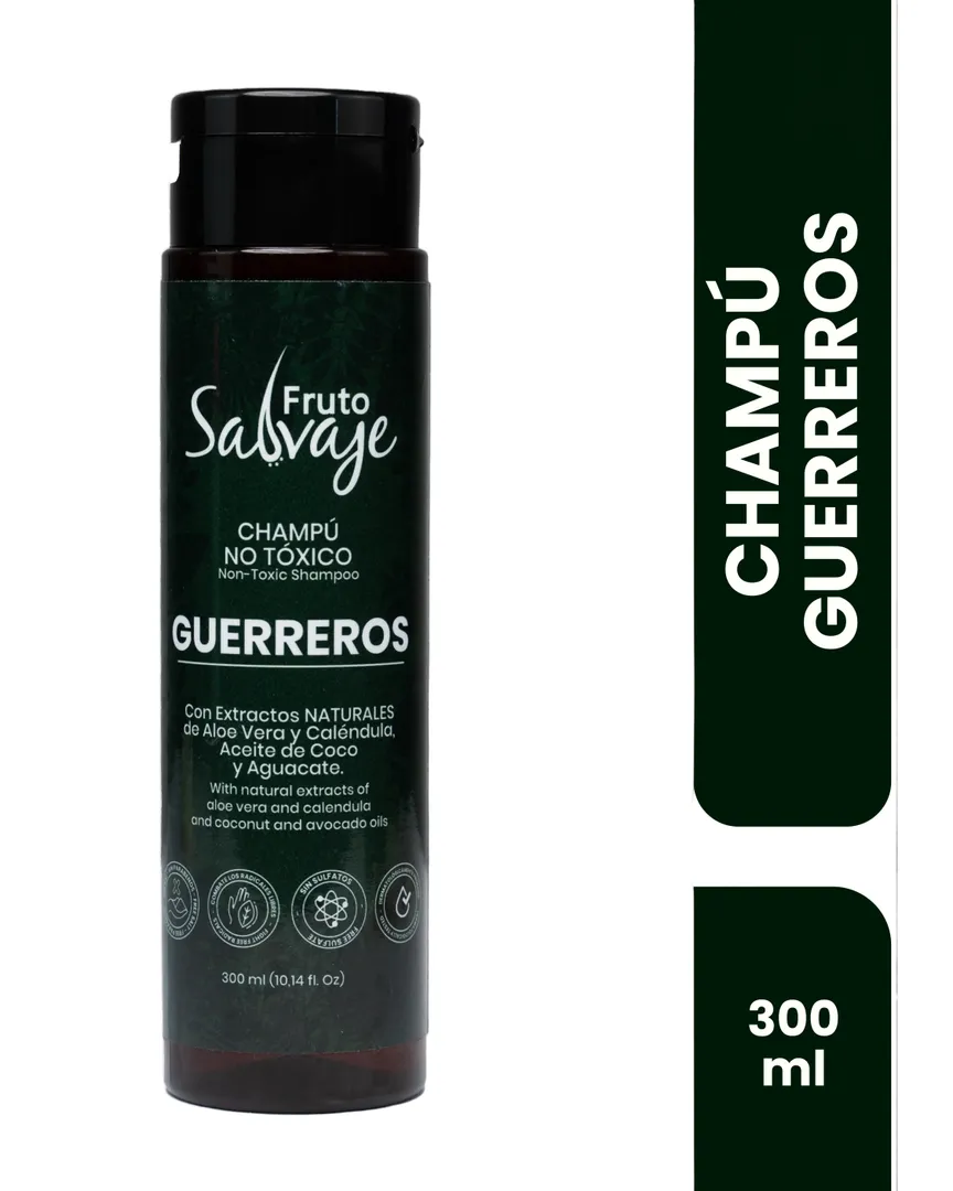 SHAMPOO GUERREROS 300ML FRUTO SALVAJE