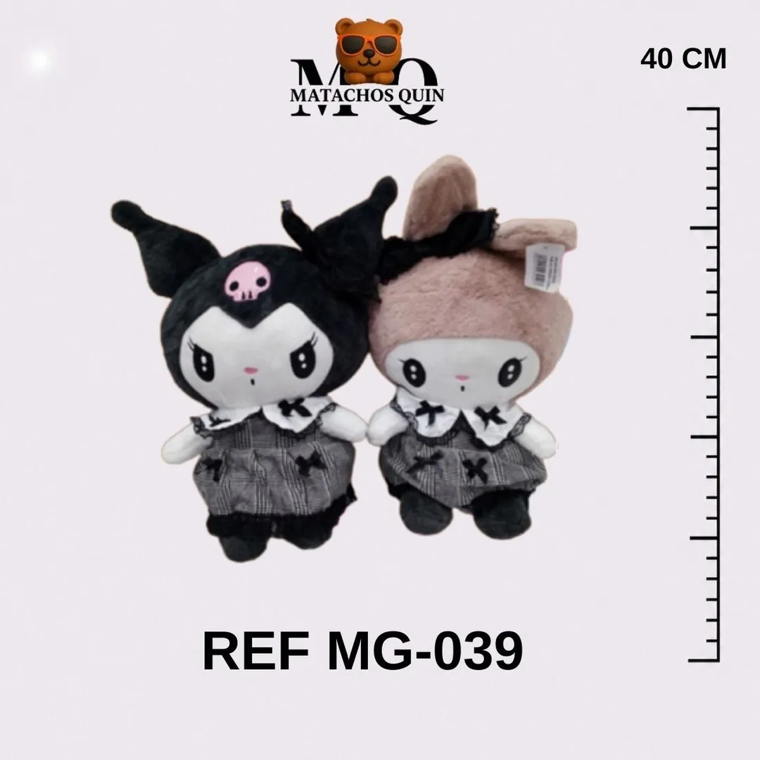 KUROMI & MELODY CON VESTIDO NEGRO