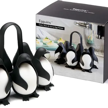 MOLDE PINGUINOS SOPORTE PARA HUEVOS COCIDOS X6 - imagen 1