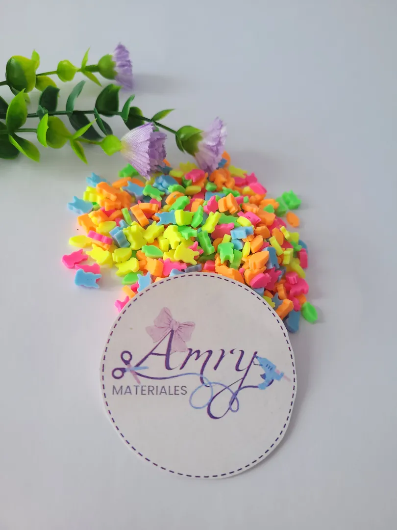 Confeti Conejos Zanahorias Neón 