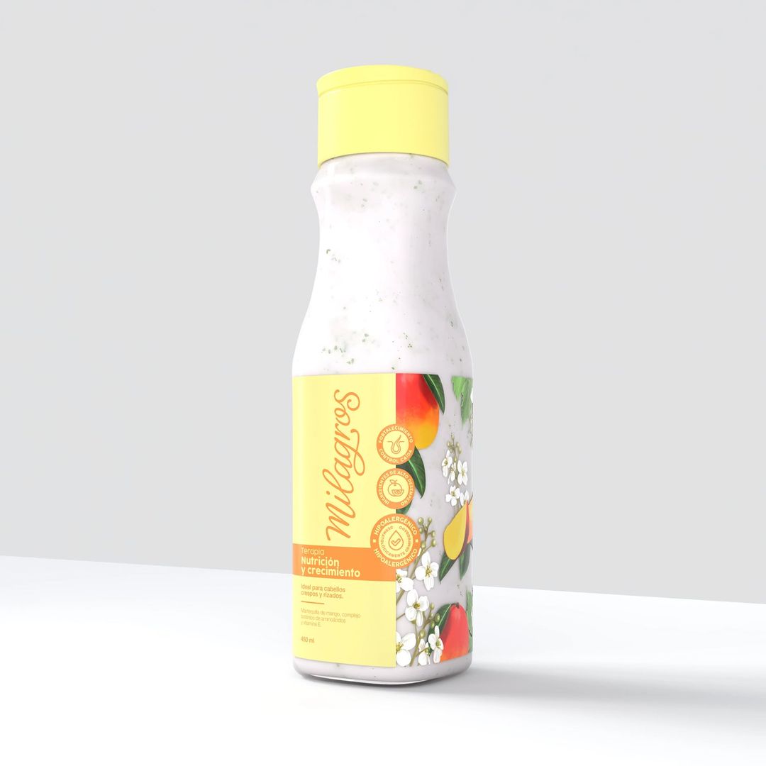 Tratamiento Nutrición y Crecimiento Rizos 450ml Milagros