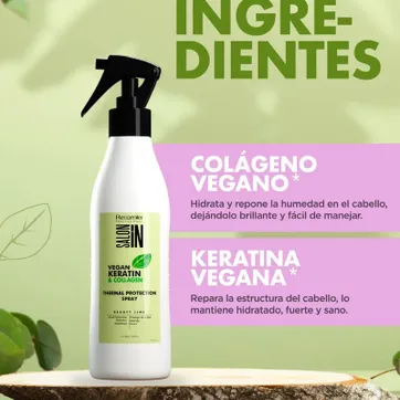 Imagen del producto  TERMOPROTECTOR SALON IN 300ML VEGAN KERATIN 