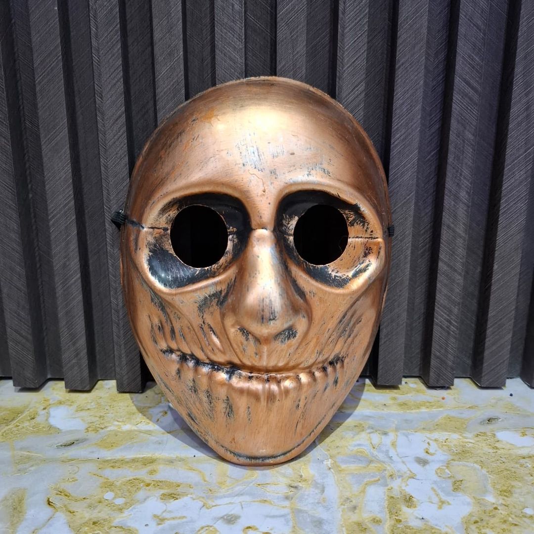 MÁSCARA CALAVERA DORADA