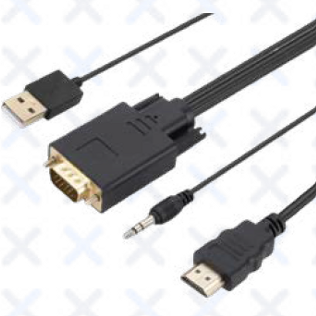 CABLE CONVERSOR HDTV A VGA+AUDIO+DC 1.8M