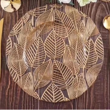 PLATO - HOJAS DORADAS - imagen 1