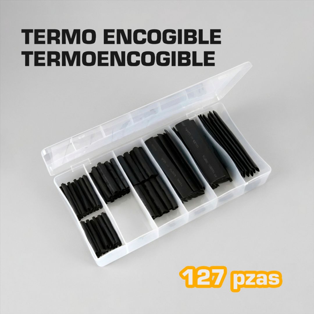 SET TERMOENCOGIBLES  NEGROS 127 PIEZAS 