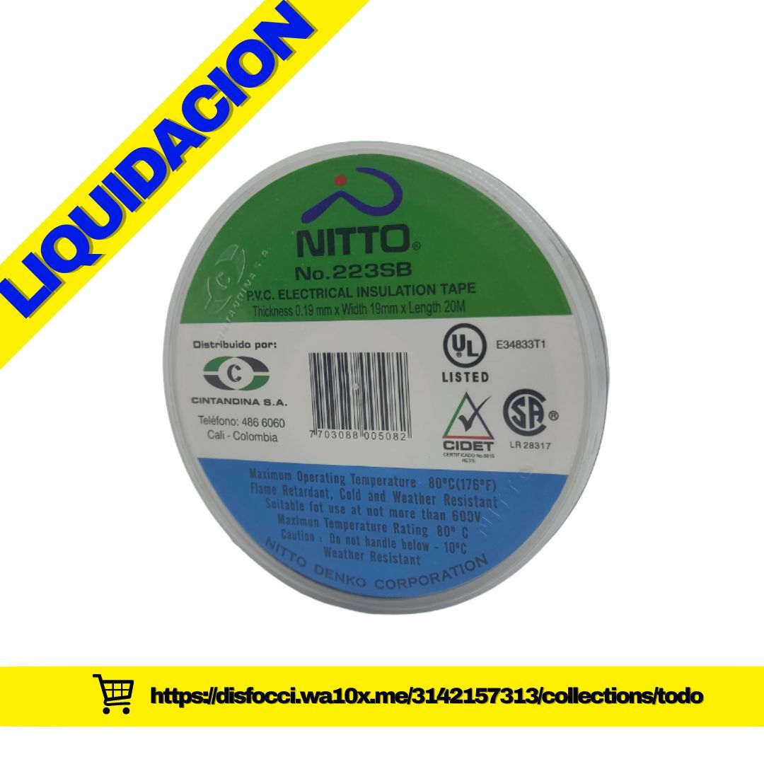 PROMO.NITTO REF 223SB.PAQ X 12 UND