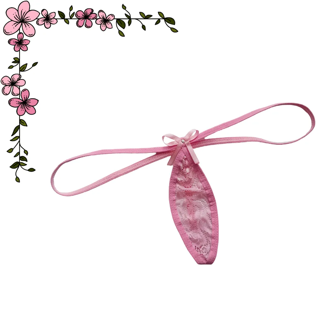 Tanga en ovalo en encaje