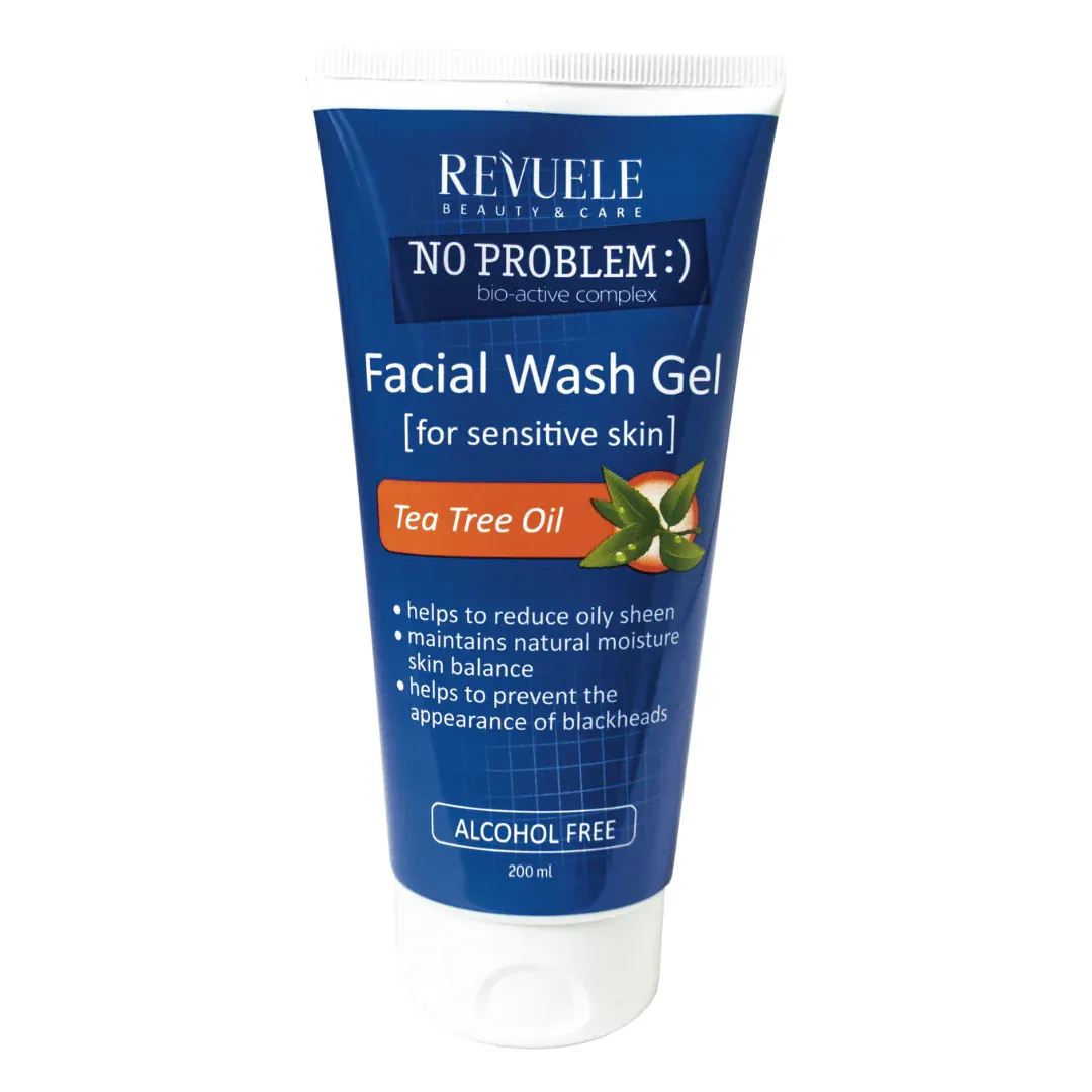 Gel limpiador a base de Té Verde, Anti Acné y puntos negros. Revuele