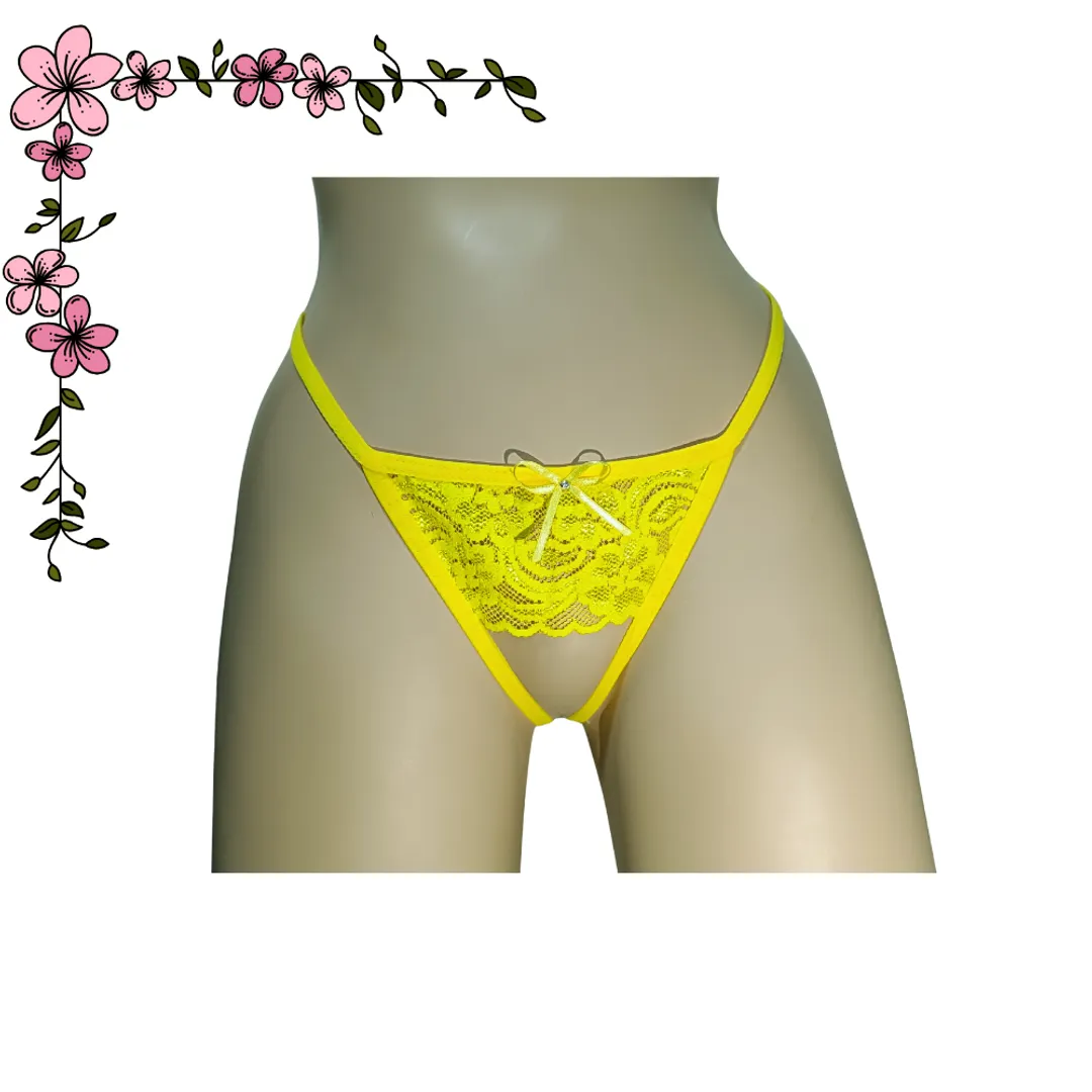 Tanga apertura encaje 