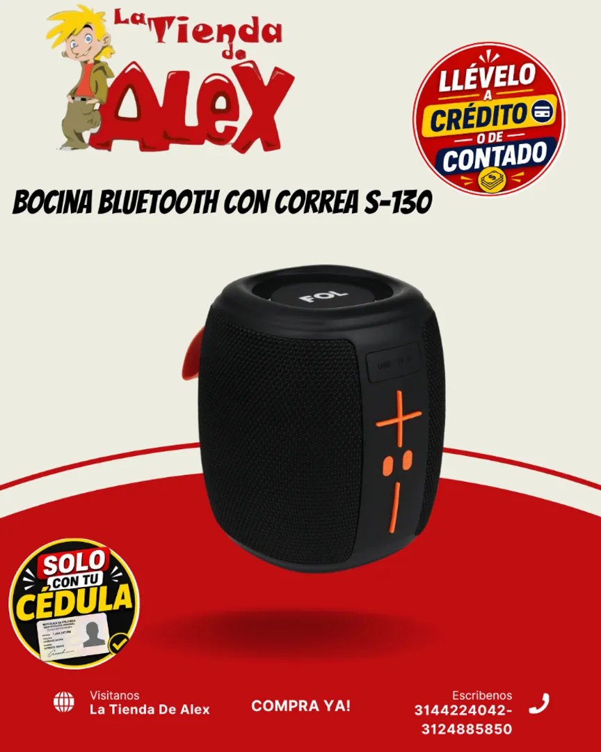 Bocina Bluetooth con Correa S-130